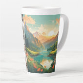 Super Sayan カフェラテマグ (右アングル)