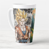 Super Sayan カフェラテマグ (左アングル)