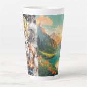 Super Sayan カフェラテマグ (正面)