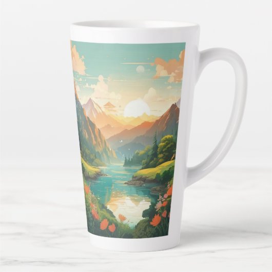 Super Sayan カフェラテマグ (右)