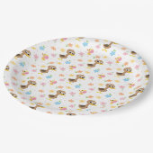 Super Simple | 5 Little Ducks Girl Baby Shower ペーパープレート (アングル)