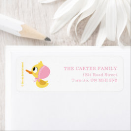 Super Simple | 5 Little Ducks Girl Baby Shower ラベル