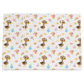Super Simple | 5 Little Ducks Girl Baby Shower ラージペーパーバッグ (正面)