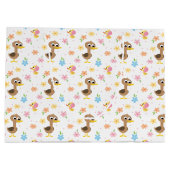 Super Simple | 5 Little Ducks Girl Baby Shower ラージペーパーバッグ (裏面)