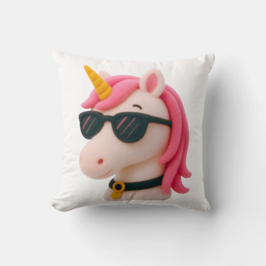 super soft unicorn-style plush style クッション (正面)