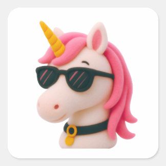 super soft unicorn-style plush style スクエアシール