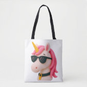 super soft unicorn-style plush style トートバッグ (正面)