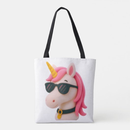 super soft unicorn-style plush style トートバッグ (裏面)