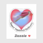Super Squirrel Delivery Valentine's Day シール (シート)
