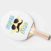 Super Star with sunglasses and mustache 卓球ラケット (横)