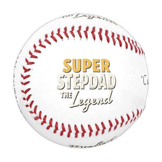 Super Step Dad the Legend Baseballs  野球ボール (正面左)