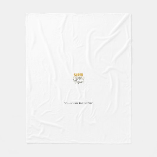 Super Step Dad the Legend Blanket – Cozy Gift フリースブランケット (正面)