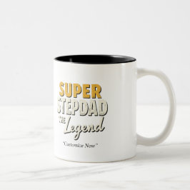 Super Step Dad the Legend Mug – Custom Gift ツートーンマグカップ