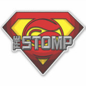 Super STOMP Custom-Cut Vinyl Sticker シール (正面)