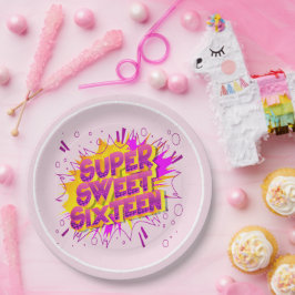 Super Sweet 16th Birthday party ペーパープレート