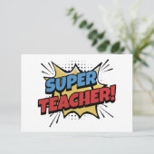 Super Teacher Comic Style サンキューカード (スタンド正面)