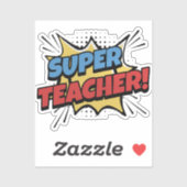 Super Teacher Comic Style シール (シート)