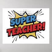 Super Teacher Comic Style ポスター (正面)