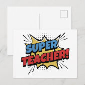 Super Teacher Comic Style ポストカード (正面/裏面)