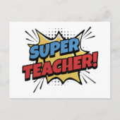 Super Teacher Comic Style ポストカード (正面)
