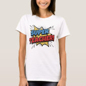 Super Teacher Comic Style Tシャツ (正面)