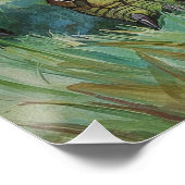 Super Turtle Poster | Funny Cartoon Wall Art ポスター (コーナー)