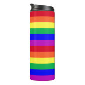 Super Vivid Vibrant Colors Gay Pride Rainbow Flag タンブラー (回転右)