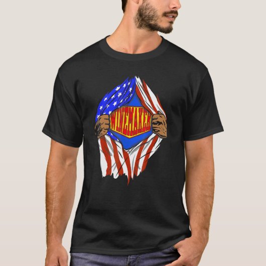 Super Winemaker Hero Job Tシャツ (正面)