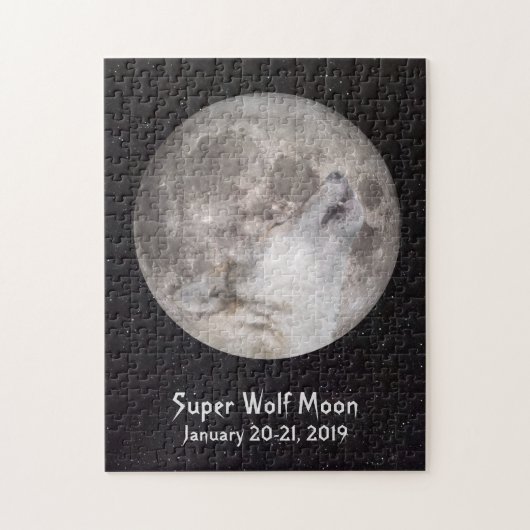 Super Wolf Moon ジグソーパズル (縦)