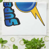 Superbadのボーリングのチームタオル キッチンタオル (折り畳み)