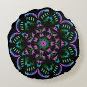 Superbe coussin rond déco haut en couleurs ラウンドクッション (裏面)