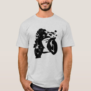 Superbikeのオートバイのグラフィック Tシャツ