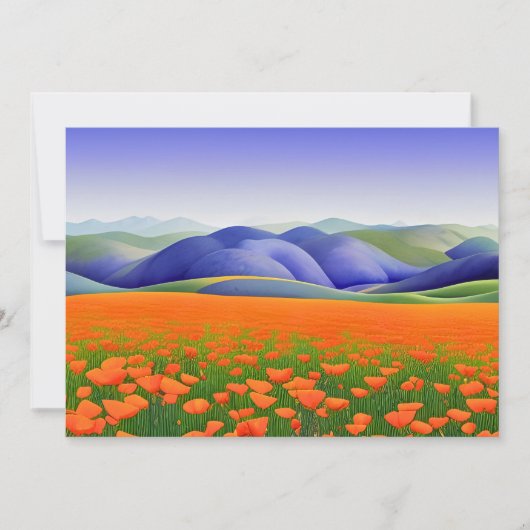 Superblooms | 超現実的なポピー風景 (正面)