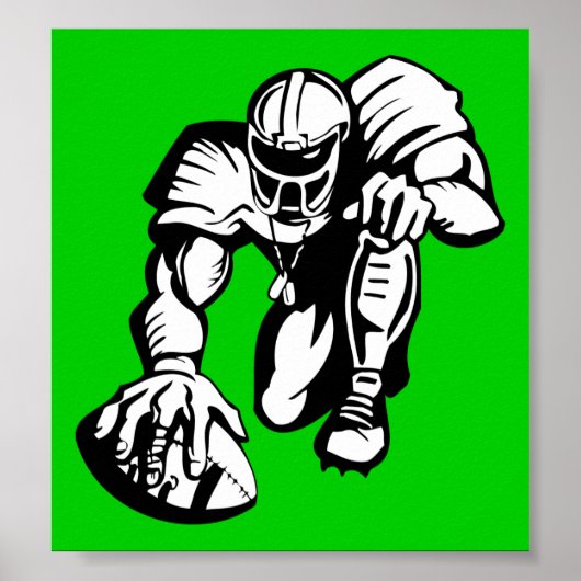 SUPERBOWLサッカー選手062選手の選手スポーツ ポスター (正面)