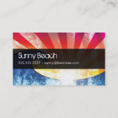 SuperCaliの日没の驚嘆 名刺 (裏面)