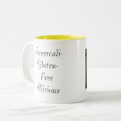 Supercaliグルテン自由alicious ツートーンマグカップ (正面左)