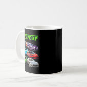 Supercar Cool Car Guy Srts Racing Fan Graphic Men コーヒーマグカップ (正面左)