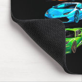 Supercar Cool Car Guy Srts Racing Fan Graphic Men  マウスパッド (コーナー)