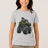 Supercharged Snake-Eye Monster Truck トライブレンドＴシャツ (正面)