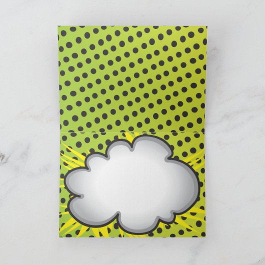 SuperDadの漫画本の英雄の写真の挿入物カード カード (内部)