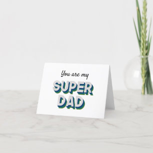 Superdadサンキューカードのカスタマイズ可能なメッセージ サンキューカード