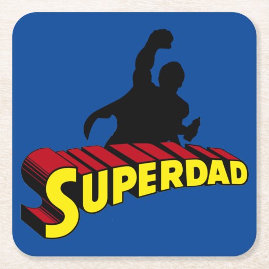 Superdad スクエアペーパーコースター (正面)