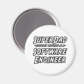 SuperDad...ソフトウェアエンジニア マグネット (正面/裏面)