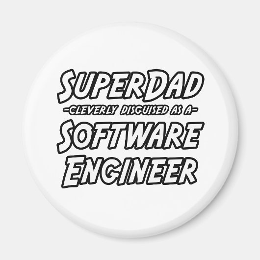 SuperDad...ソフトウェアエンジニア マグネット (正面)