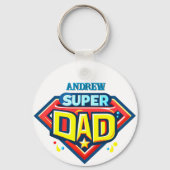 Superdad – ヒロイック・トリビュート・メタル・キーチェーン キーホルダー (正面)