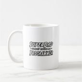 SuperDad...プログラマ コーヒーマグカップ (左)
