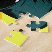 Superdad – 名前と写真のカスタマイズ可能 ジグソーパズル (側面)