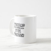 SuperDad...土木技師 コーヒーマグカップ (正面左)
