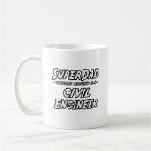 SuperDad...土木技師 コーヒーマグカップ (左)