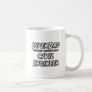 SuperDad...土木技師 コーヒーマグカップ